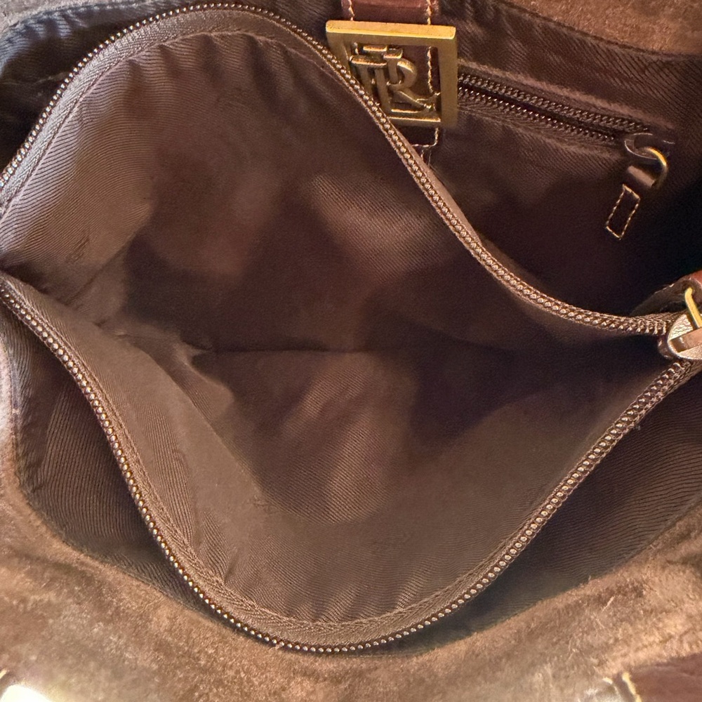Ralph Lauren Brown Suede Tote Bag - Picture 6 of 6